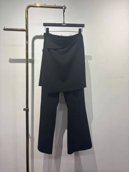 Two-Piece Flared Wide Pants