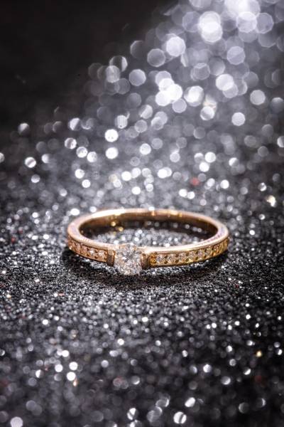 0.3CT ROSE GOLD RING