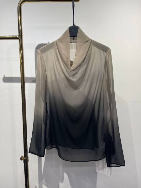 Draped Print Top