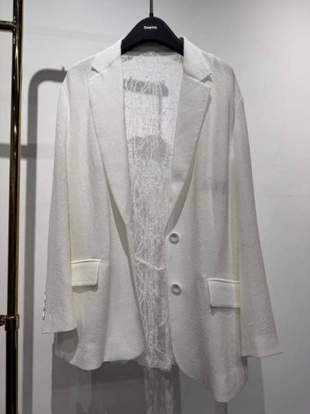 White Lace Blazer