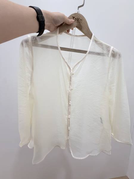 Cream Silk Chiffon Inner Wear(S)