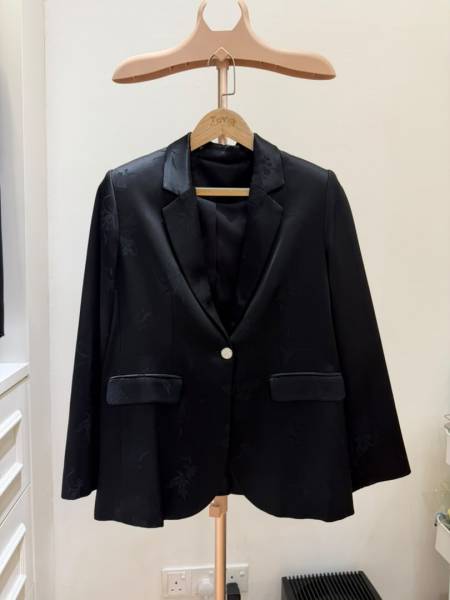 Muted Satin Blazer (S)