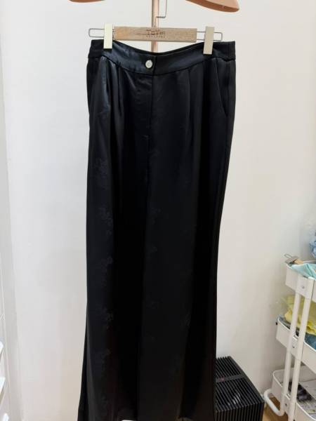 Muted Satin Pants (S)