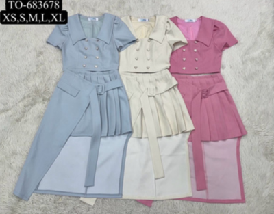 Tennis Office Top & Skirt