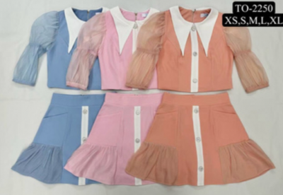 Double Puffer Top & Skirt